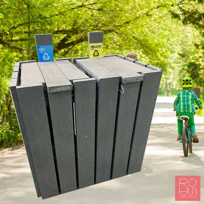 Papereres de Reciclatge Modulars de Plàstic Reciclat Ecopunt